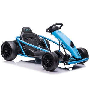 24V Go Kart for Kids, 300W*2 Extra Powerful Motors, 9Ah Large Battery 8MPH High Speed Drifting,Ride On Toy AXSSIBLZ