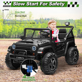 24V Ride on Truck Car w/Remote, XL 2 Seater Outdoor Toys 4WD/2WD Switchable, 4x200W Motor Power Four Wheels, Electric Car for Bi AXSSIBLZ