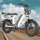 Ebike S1 Bike 750W 48V 16AH Men's/Ladies 7-speed 20-inch Off-Road City Electric Bike Available for Beaches Mountains AXSSIBLZ