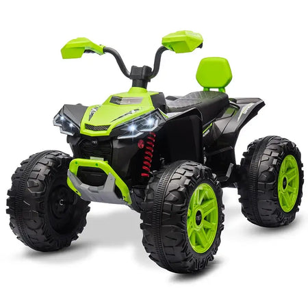 24V Kids Electric Vehicle 4-Wheeler Kids Ride On Toy Car XXXL Size ATV Electric Car for Toddler Children Gift,Spring Supspension AXSSIBLZ