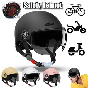 Motorcycle Helmet for Men Women Classic Retro Scooter Half Helmet Ultralight Cycling Helmet MTB Bike Bicycle Motorcycle Helmet AXSSIBLZ