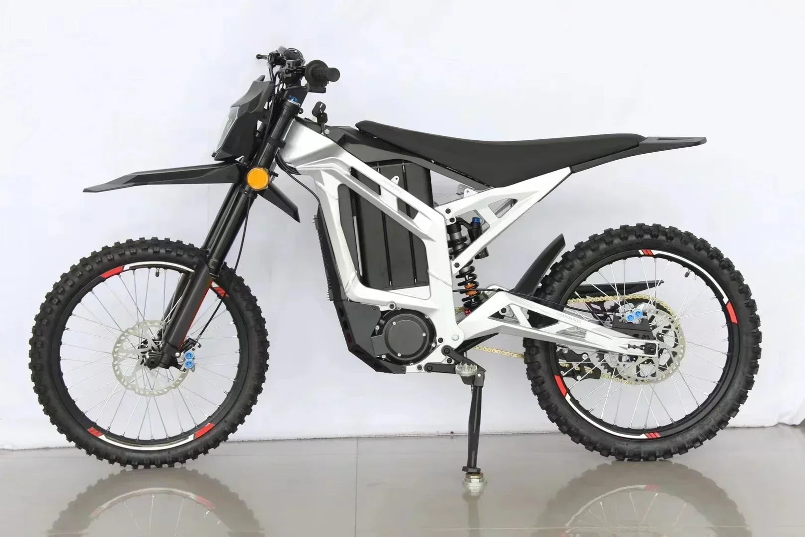 XtremeForce 6000W Electric Dirt Bike – 72V 40AH Off-Road E-Motorcycle with Brushless Motor, 85KM/H Speed, Full Suspension & 19” Mountain Tires AXSSIBLZ