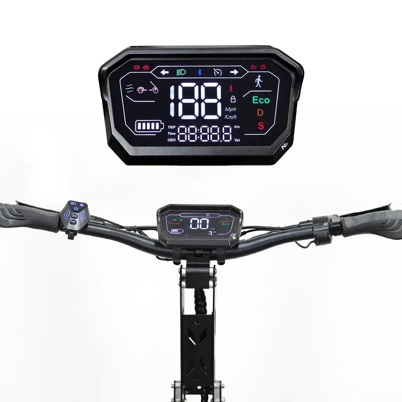 MT30 China Stock 6000W Dual Motor 60V 65Ah Battery Scooter 13-inch Tires Foldable 3-wheel Electric Scooter Oil Brake AXSSIBLZ