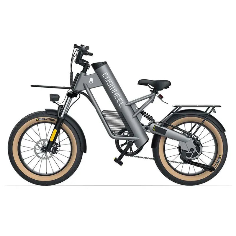 Coswheel M20 PowerRide 1000W Electric Bike Ultimate 20-inch All-Terrain Ebike with 48V Battery AXSSIBLZ