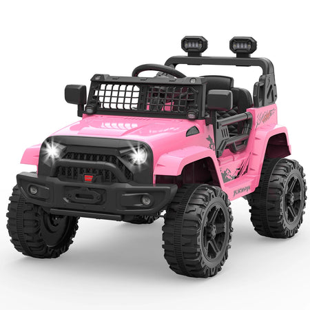 12V Kids Ride on Toys Car Battery Powered Motorized Truck with Remote Control for 3-8 Yrs Boys Girls Birthday Gifts AXSSIBLZ