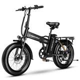 1000W Folding Electric Bike, 48V 20AH Large Removable Battery E Bike, 30+MPH, 80 Miles Max Range, 20" Fat Tire Electric Bike for AXSSIBLZ