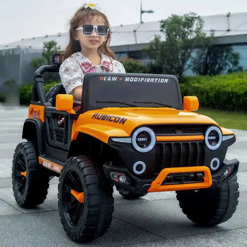 Orange Rubicon Kids Ride On Car