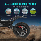 Portable Electric Scooter With 11'' Off Road Vacuum Tire,6000W 60V 38Ah High Power,Max Speed 80-85KMH,Dual Motor Drive E-scooter AXSSIBLZ