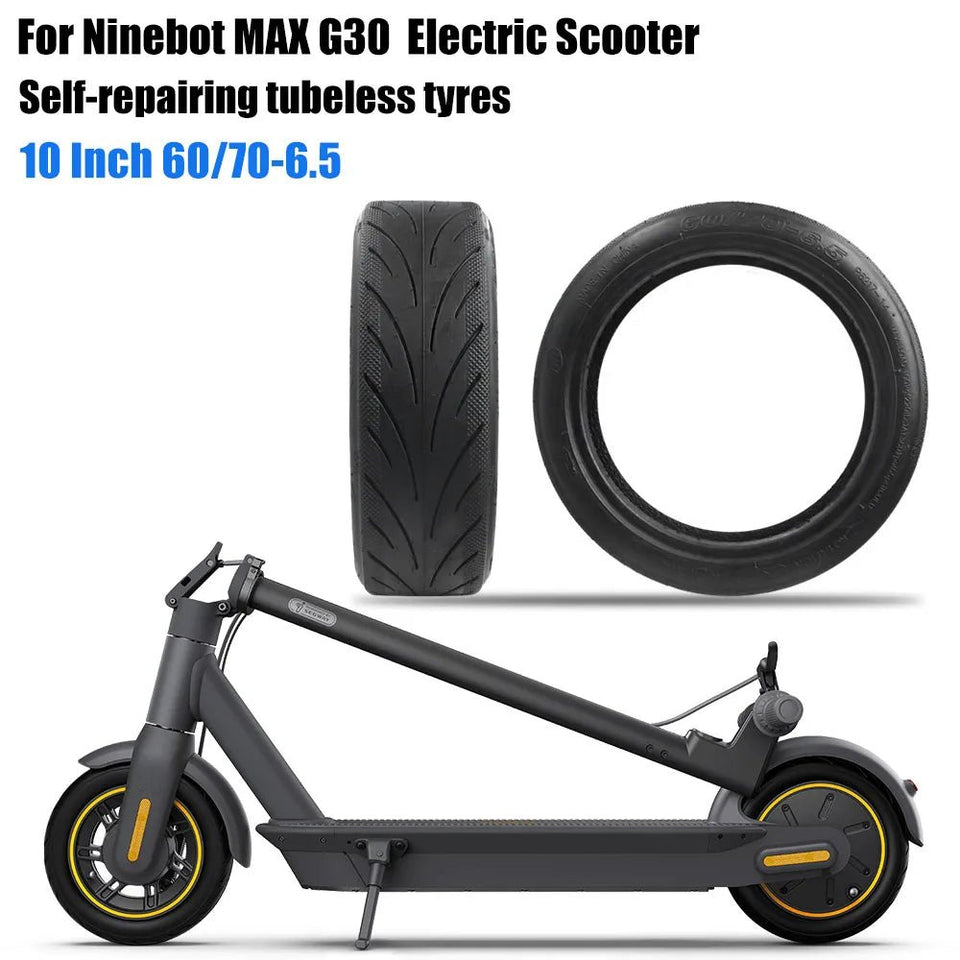 Front or Rear Tubeless Tyre 60/70-6.5 Vacuum Tire for Segway Ninebot MAX G30 KickScooter Electric Scooter 10 Inch Wheel Parts AXSSIBLZ