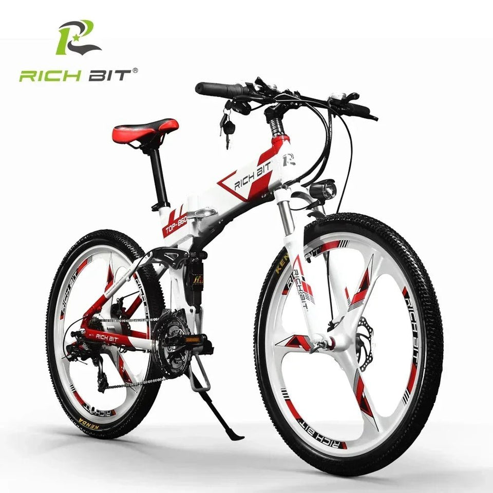 Richbit RT-860 1000WMountain Beach Electric Bike 26 Inch 48V17Ah Lithium Battery High Quality Outdoor Folding Electric Bike AXSSIBLZ