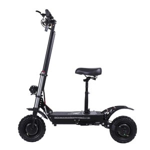 Portable Electric Scooter With 11'' Off Road Vacuum Tire,6000W 60V 38Ah High Power,Max Speed 80-85KMH,Dual Motor Drive E-scooter AXSSIBLZ