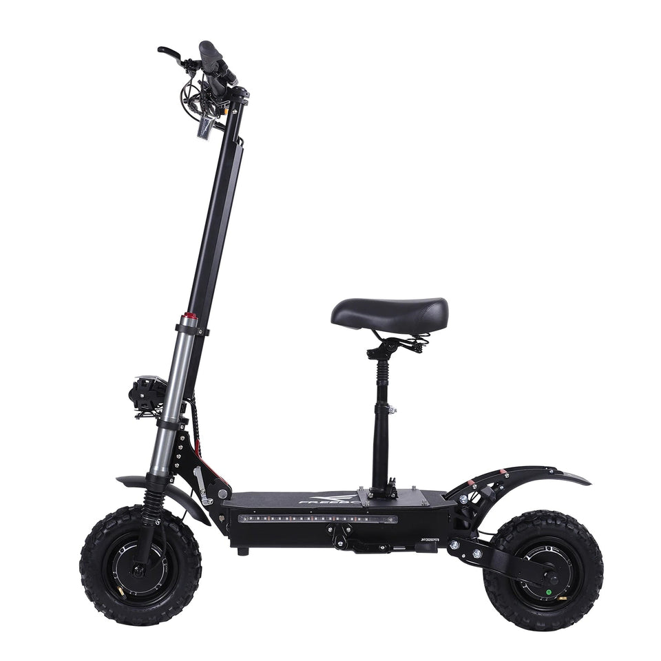 Portable Electric Scooter With 11'' Off Road Vacuum Tire,6000W 60V 38Ah High Power,Max Speed 80-85KMH,Dual Motor Drive E-scooter AXSSIBLZ