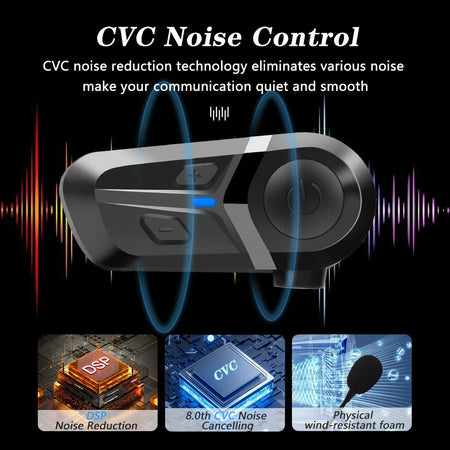 Motorcycle Earphones Helmet Headset Bluetooth 5.3 Headphones Wireless Motor Headset Bike Earphone Handsfree Stereo Earbud AXSSIBLZ