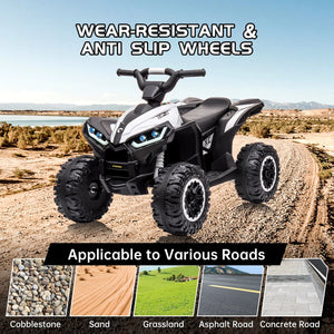 Ride On Car for Kids, 12V Ride On Truck Car Electric ATV Vehicles with Remote Control, Battery Powered ATV Ride On Toy, w/Music AXSSIBLZ