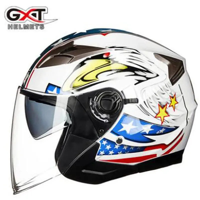 GXT 708 Double Visor Electric Motorbike Bicycle Safety Helmet - AXSSIBLZ