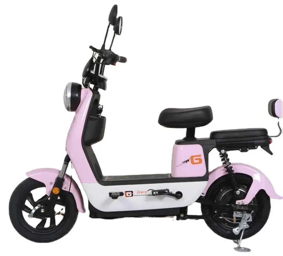 Pink Biepu Electric-Moped Scooter