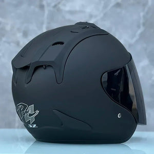 Ram4 Matte Black Half Helmet Men and Women Motorcycle Off-Road Summer Helmet Downhill Racing Mountain Cross Casco Capacete AXSSIBLZ