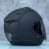 Ram4 Matte Black Half Helmet Men and Women Motorcycle Off-Road Summer Helmet Downhill Racing Mountain Cross Casco Capacete AXSSIBLZ