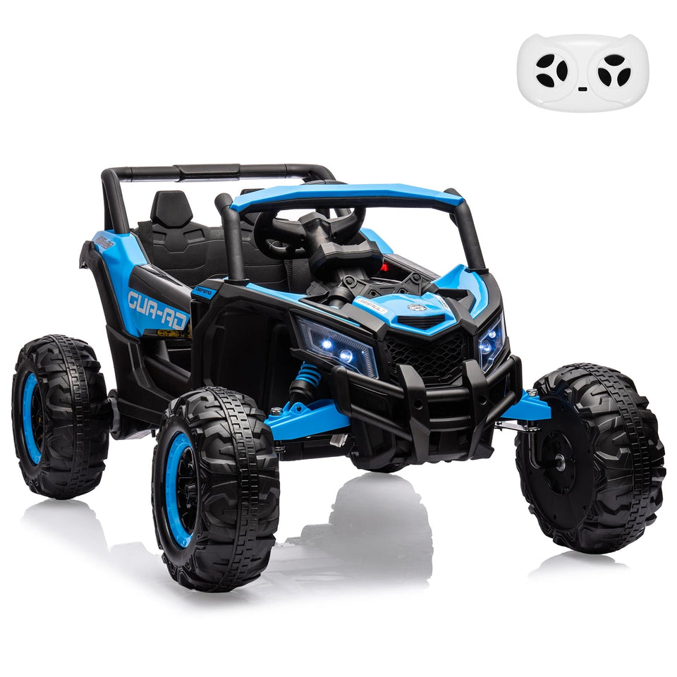 24V Ride On UTV Car, Battery Powered Electric Vehicles, Kids UTV with Remote Control, Spring Suspension,200W Motor, Metal Frame AXSSIBLZ