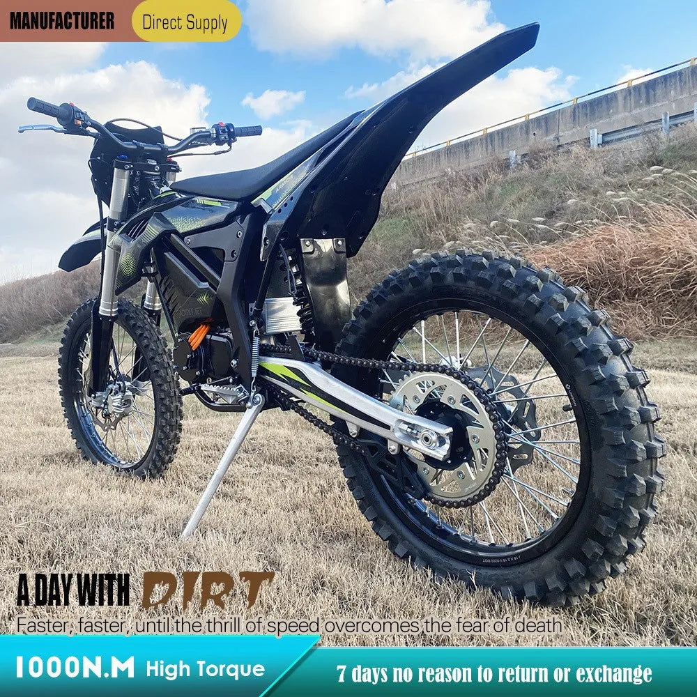 SpeedStorm 72V 20000W – 130 KM/H Trials Bike for Extreme Dirt Adventures AXSSIBLZ