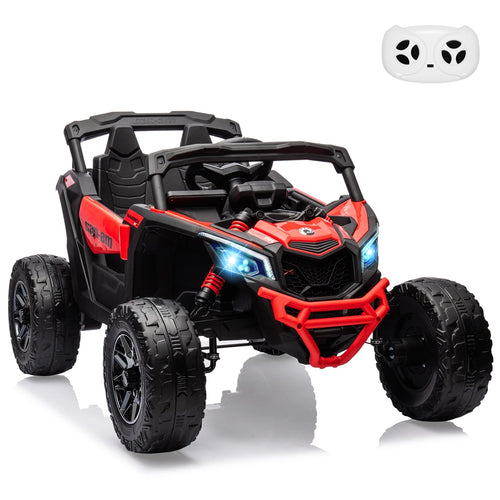Kids UTV, Electric Ride on UTV Car, Licensed Can-Am Electric Off-Road Car, Ride On Truck Car w/Remote Control, Large Seat AXSSIBLZ